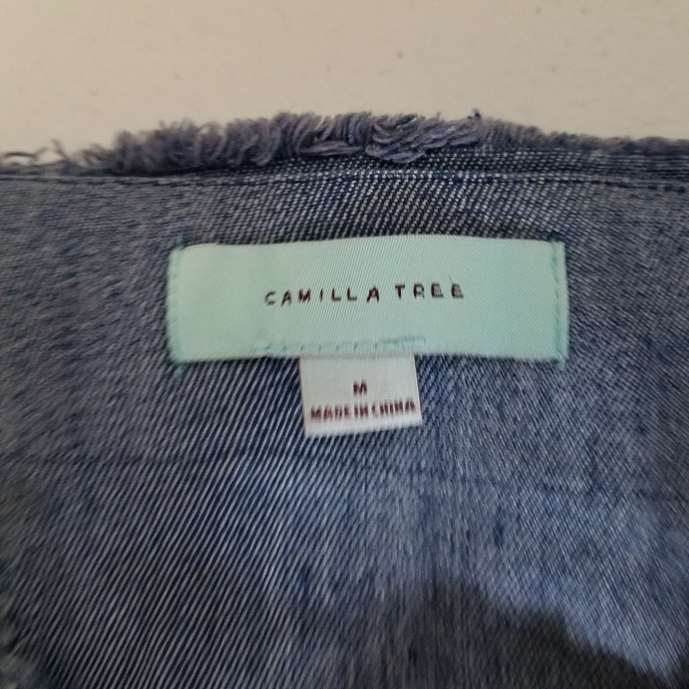 NEW Denim Polka Dot Womens Stretch Jean Jacket NWT - Picture 5 of 6